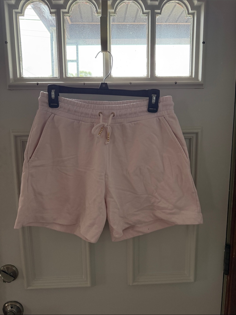 Terez Light Pink Athletic Drawstring Shorts